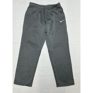 Nike Therma Dri Fit Training Pants Men's Large Charcoal Fleece Stretch EUC